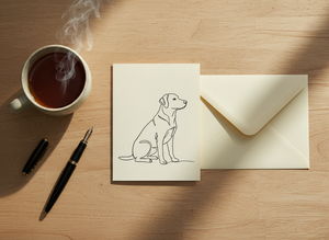 lineart portrait — card