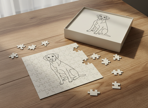 lineart portrait — puzzle