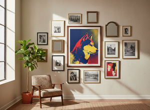 popart portrait — framed