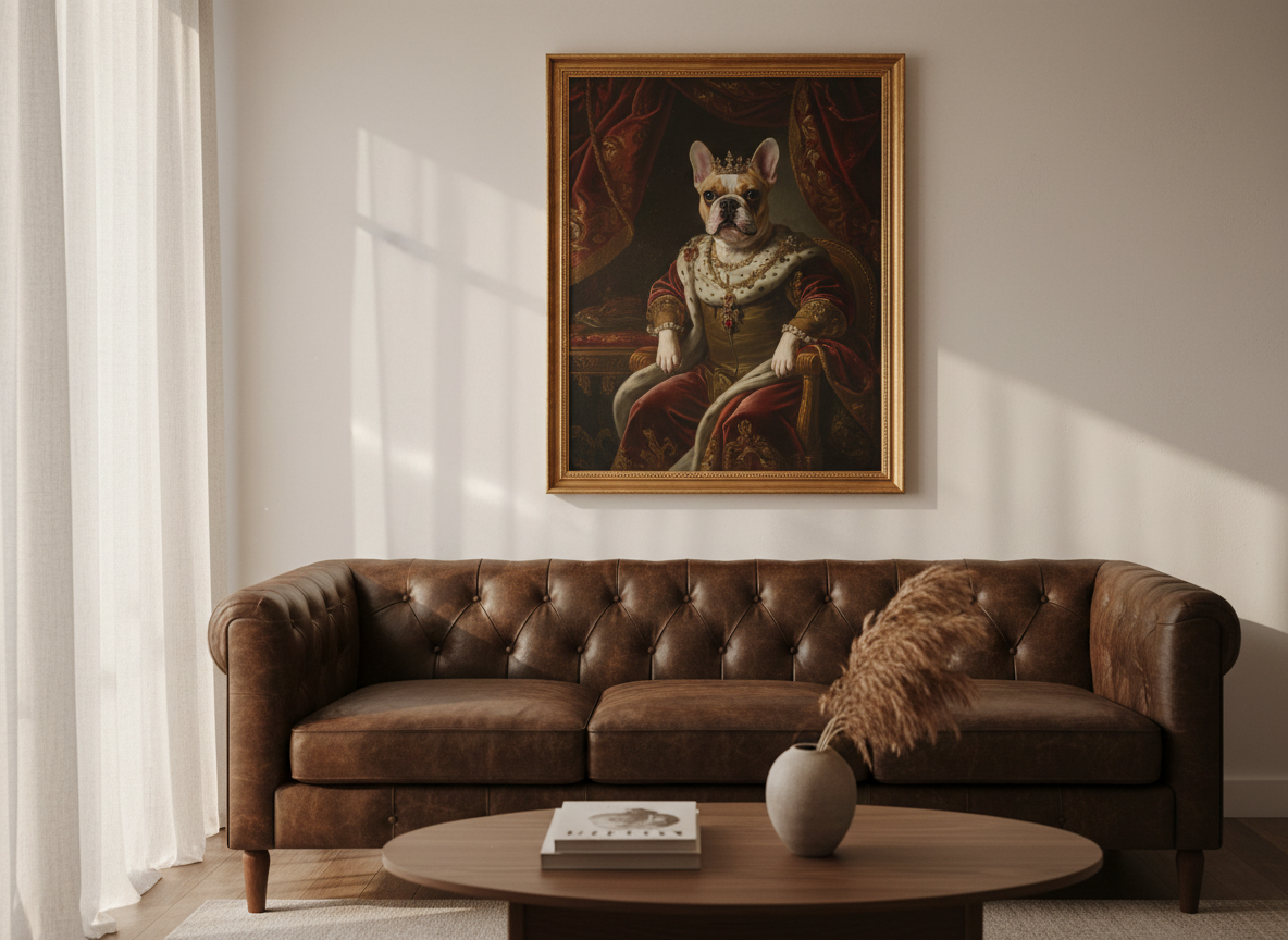 royal portrait — canvas
