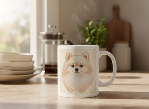 watercolor portrait — mug