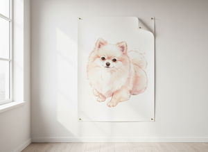 watercolor portrait — poster