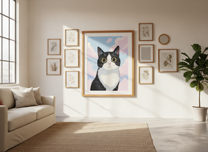 anime portrait — framed