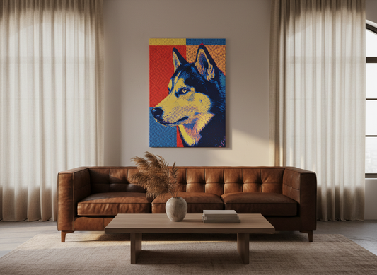 popart portrait — canvas