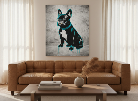 stencil portrait — canvas